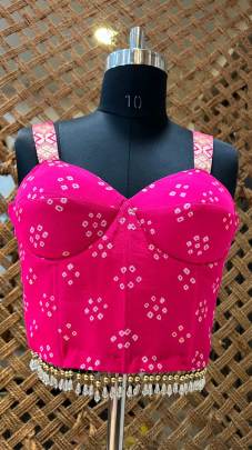 Bandhani Sleeveless Blouse