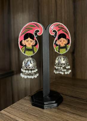 Hand painted  earrings 