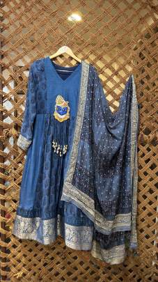 Shrinathji Painted kurti Anarkali Suit Set