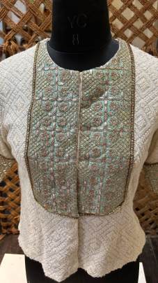 Lucknowi Koti Pattern Blouse